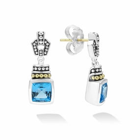 Rittenhouse Swiss Blue Topaz Drop Earrings