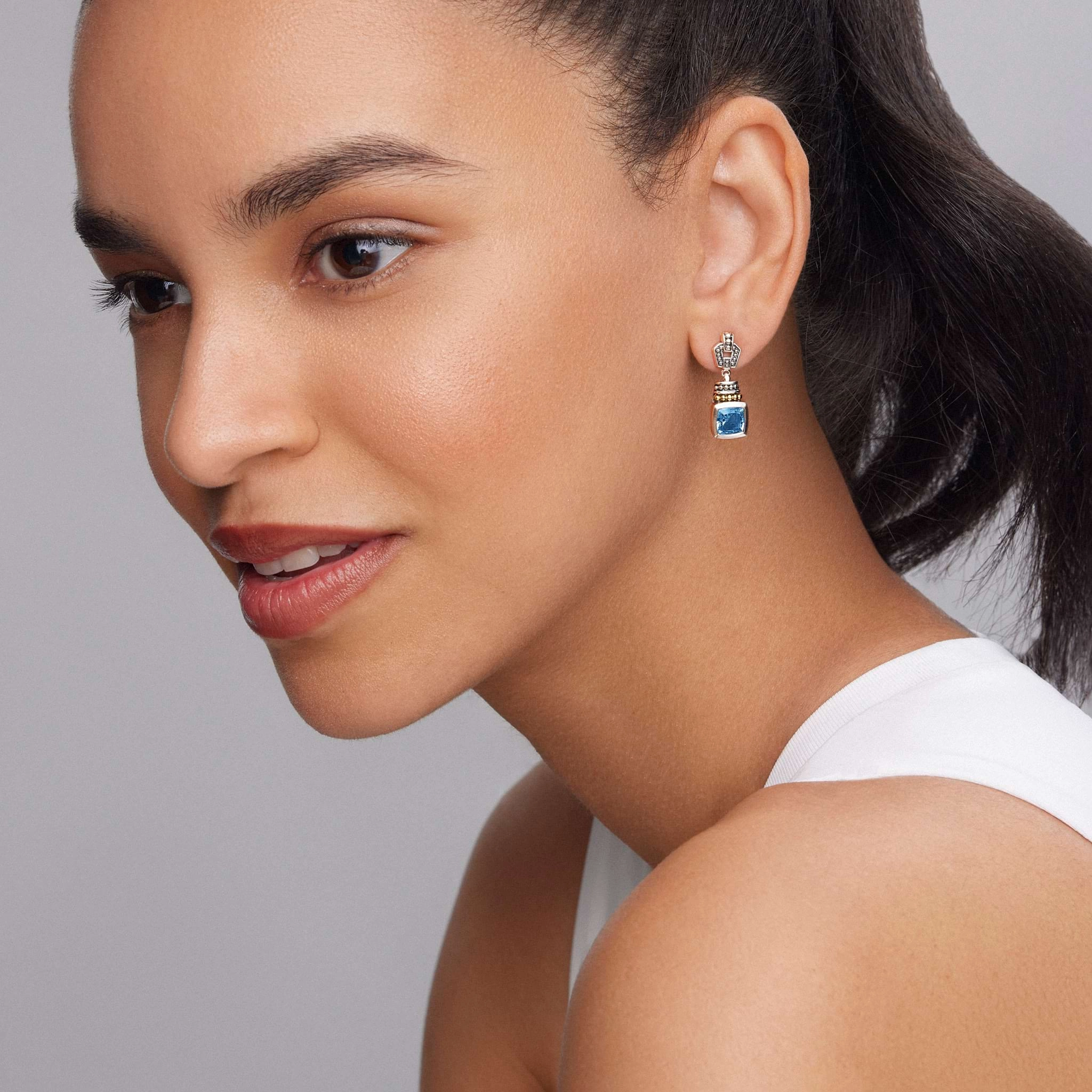 Rittenhouse Swiss Blue Topaz Drop Earrings