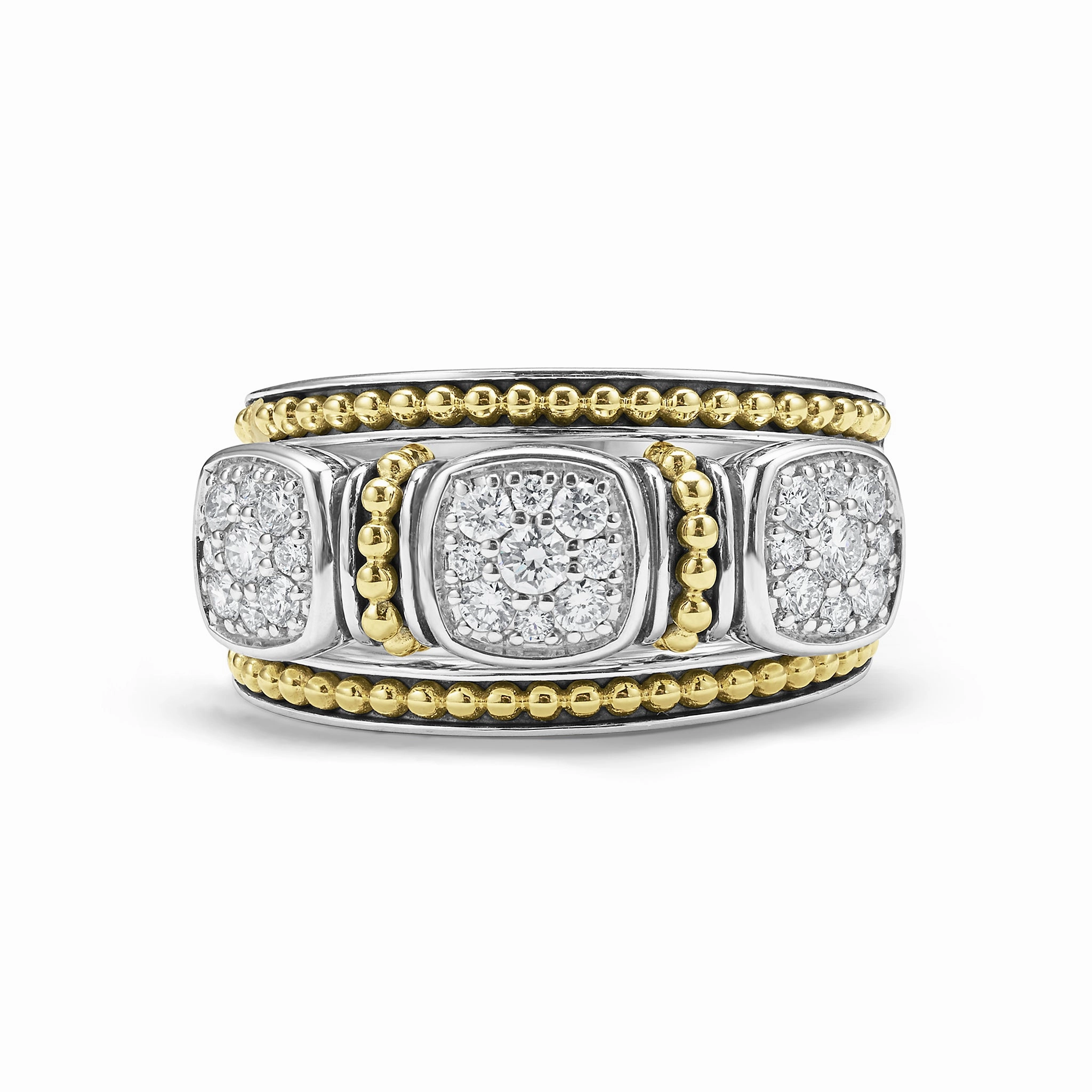 Rittenhouse Two-Tone Diamond Stacking Rings