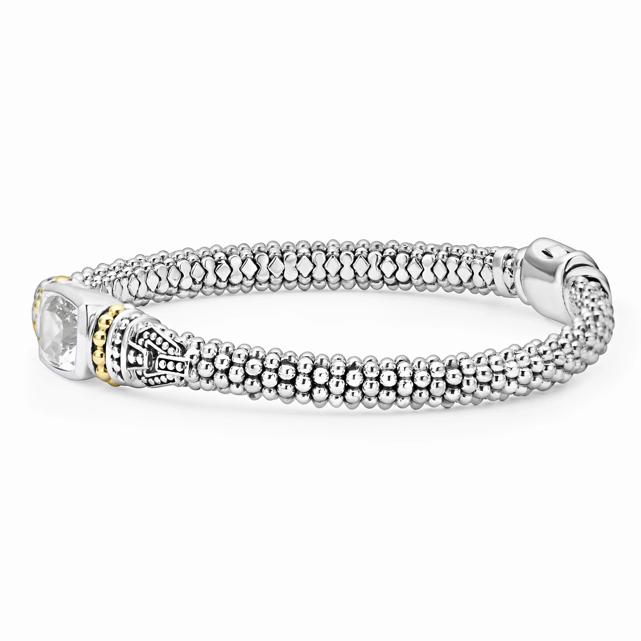 Rittenhouse White Topaz Caviar Bracelet | 6mm