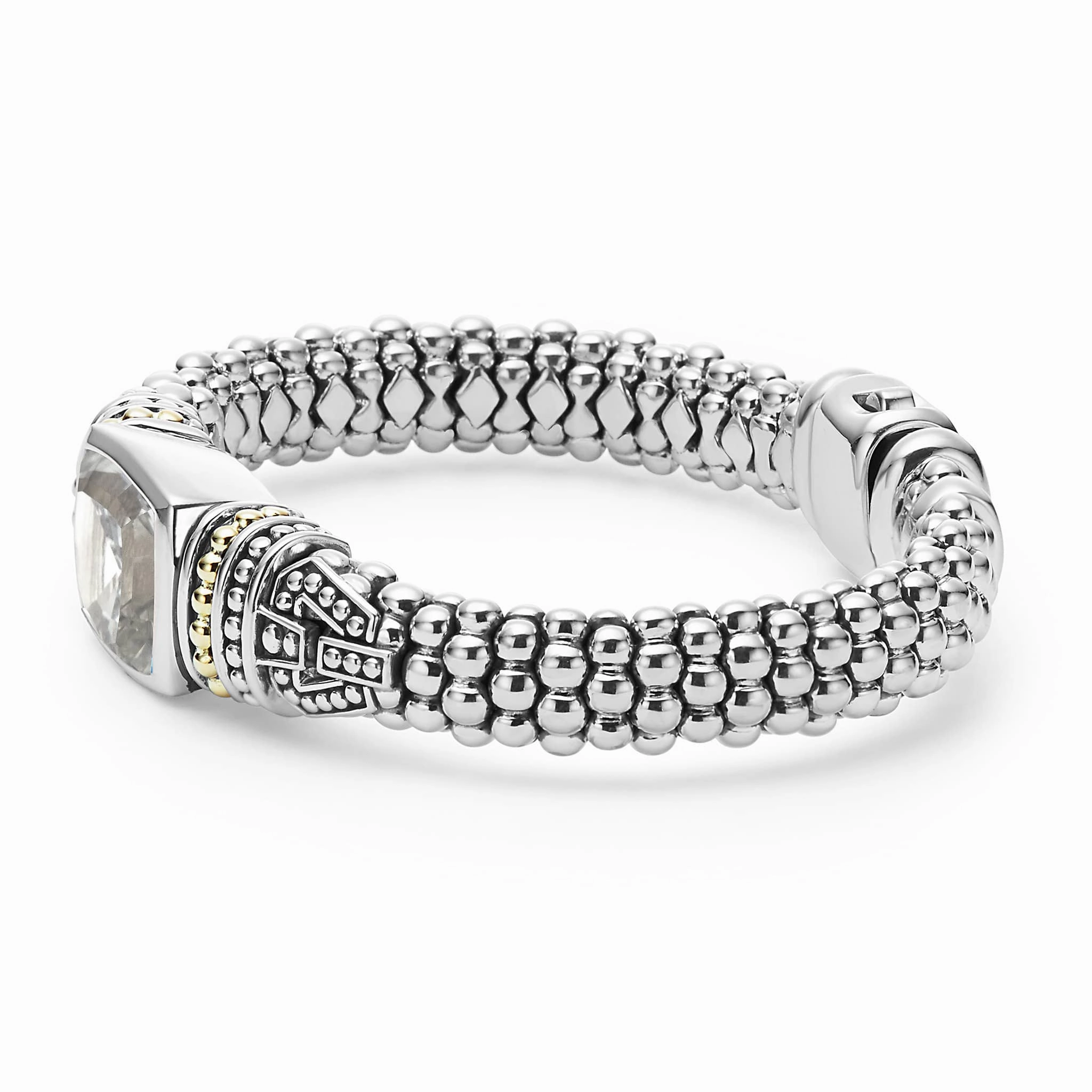 Rittenhouse White Topaz Caviar Bracelet | 9mm