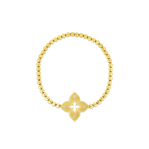 Roberto Coin 18KT Petite Venetian Princess Stretch Bracelet with Diamond Accent