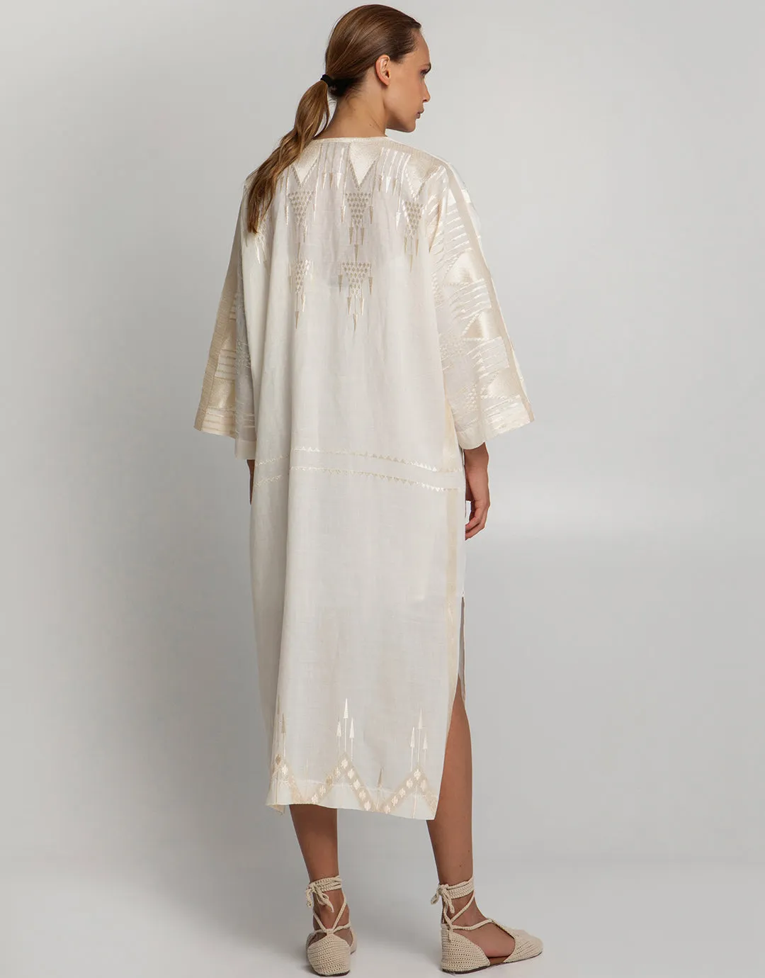 Roots Kimono - Natural and Champagne