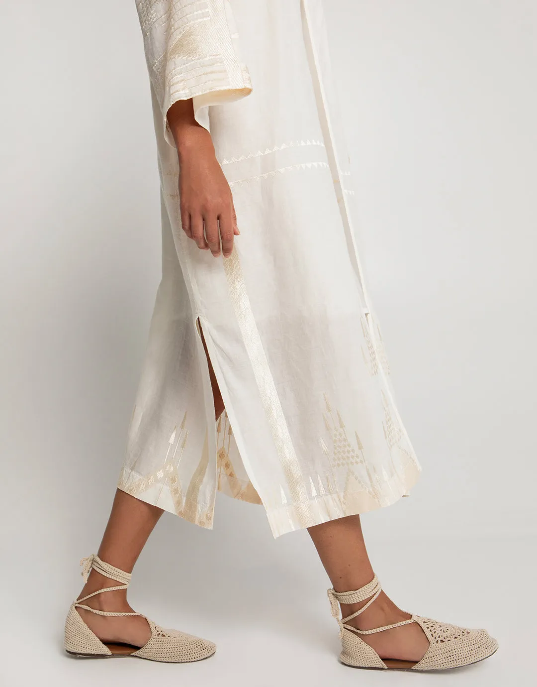 Roots Kimono - Natural and Champagne