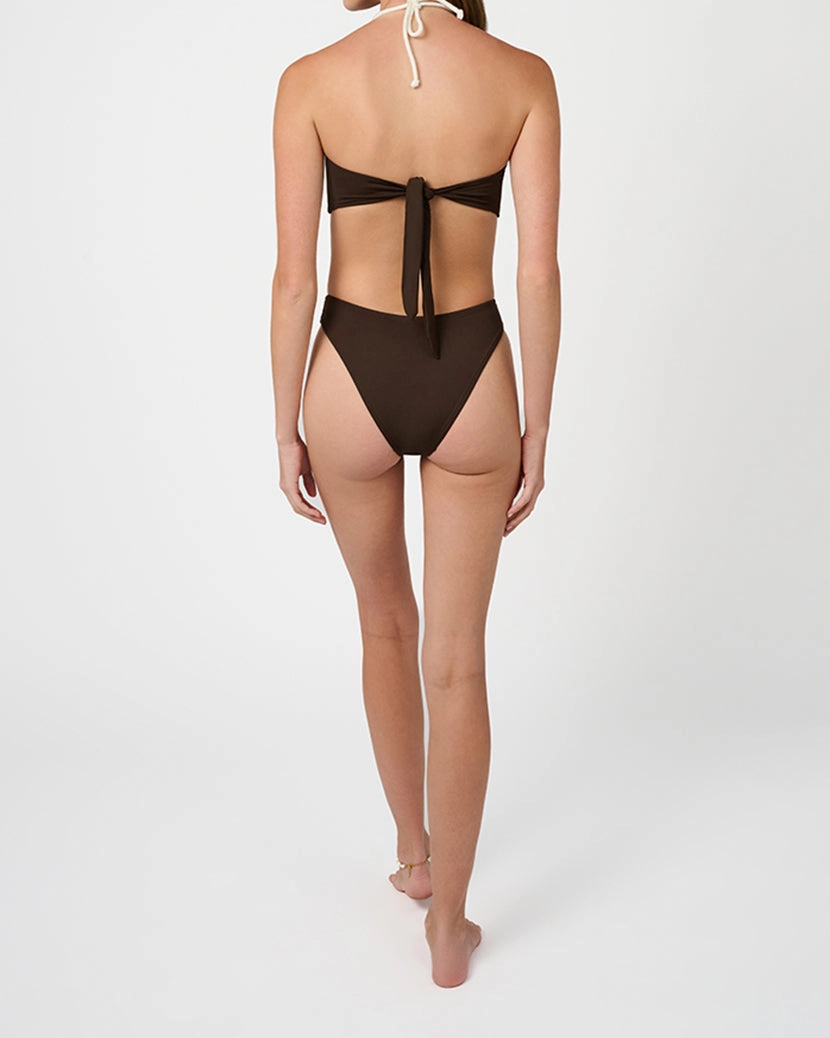 Rope Tie Halter Bikini Top