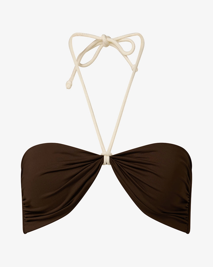Rope Tie Halter Bikini Top