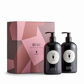 Rose Noire Hand and Body Soap   Lotion Gift Set Soap Dispenser,Hand Soap Bottle