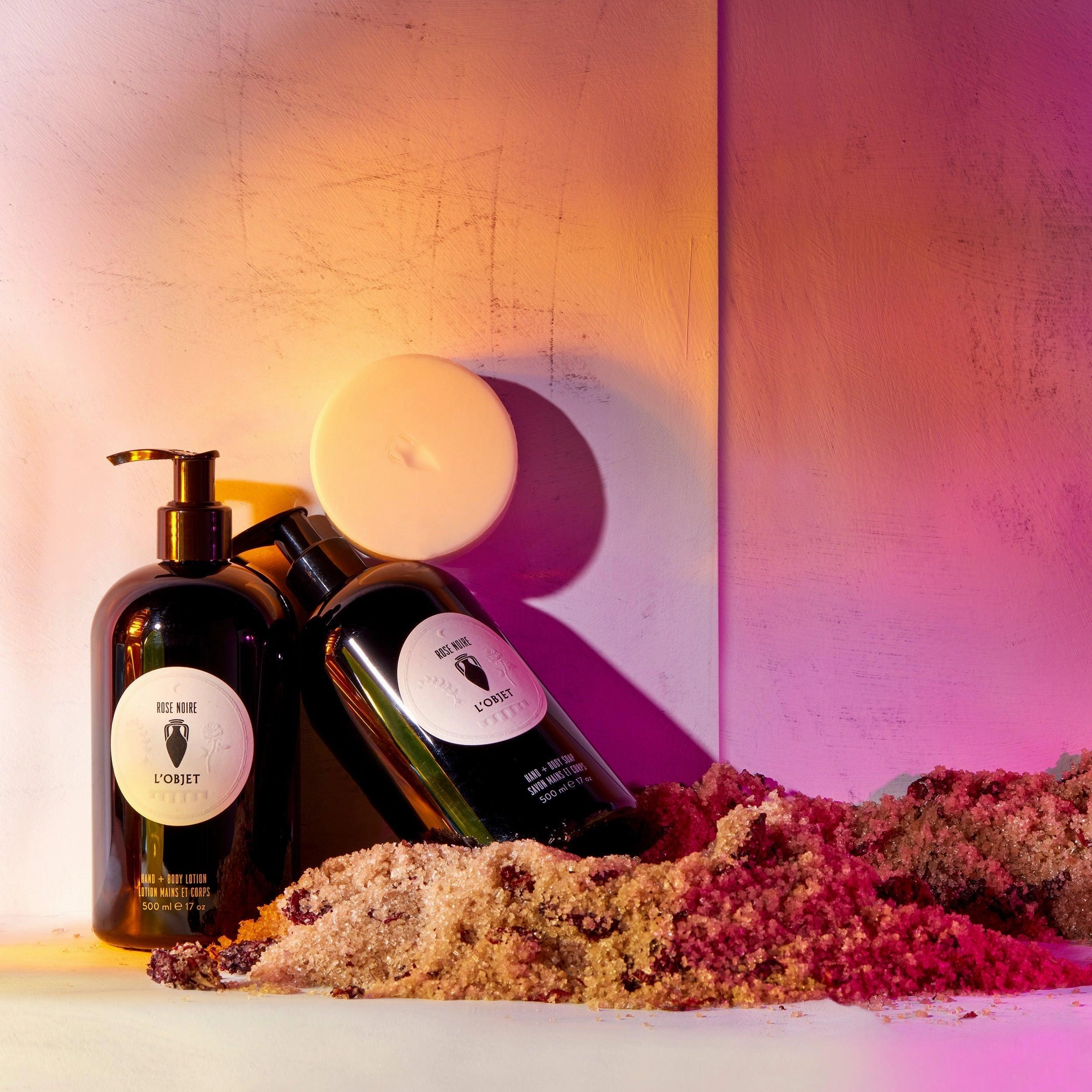 Rose Noire Hand and Body Soap   Lotion Gift Set