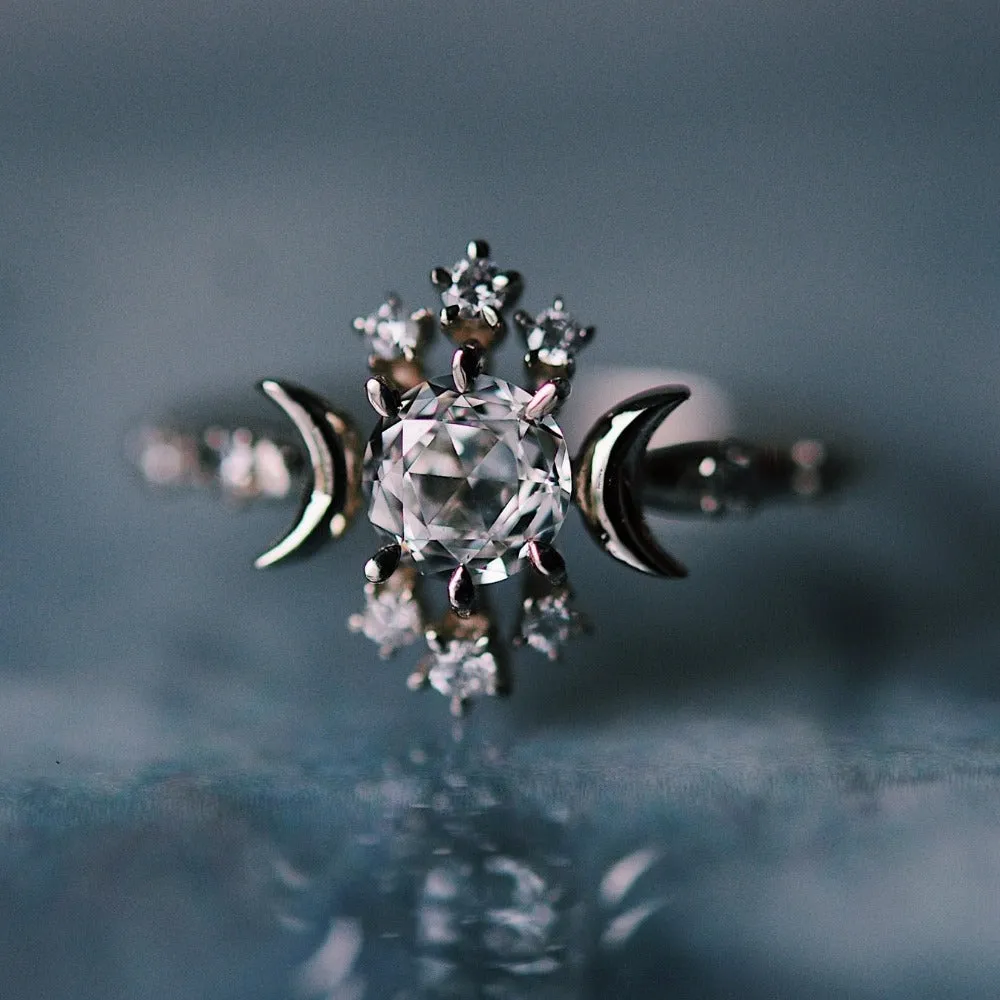 Rosecut Diamond Wandering Star Ring