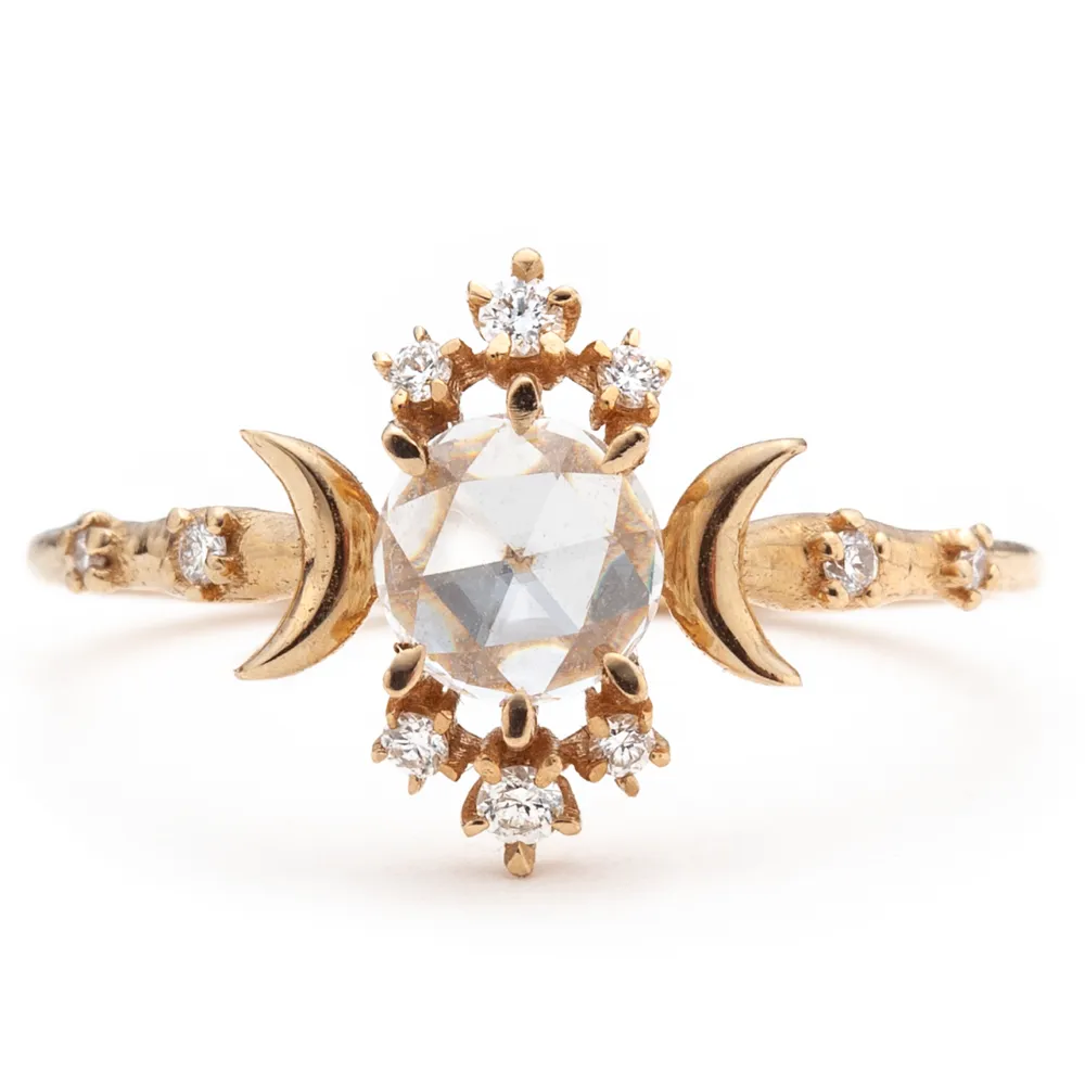 Rosecut Diamond Wandering Star Ring