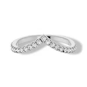 Round Diamond V Shape Contour Band