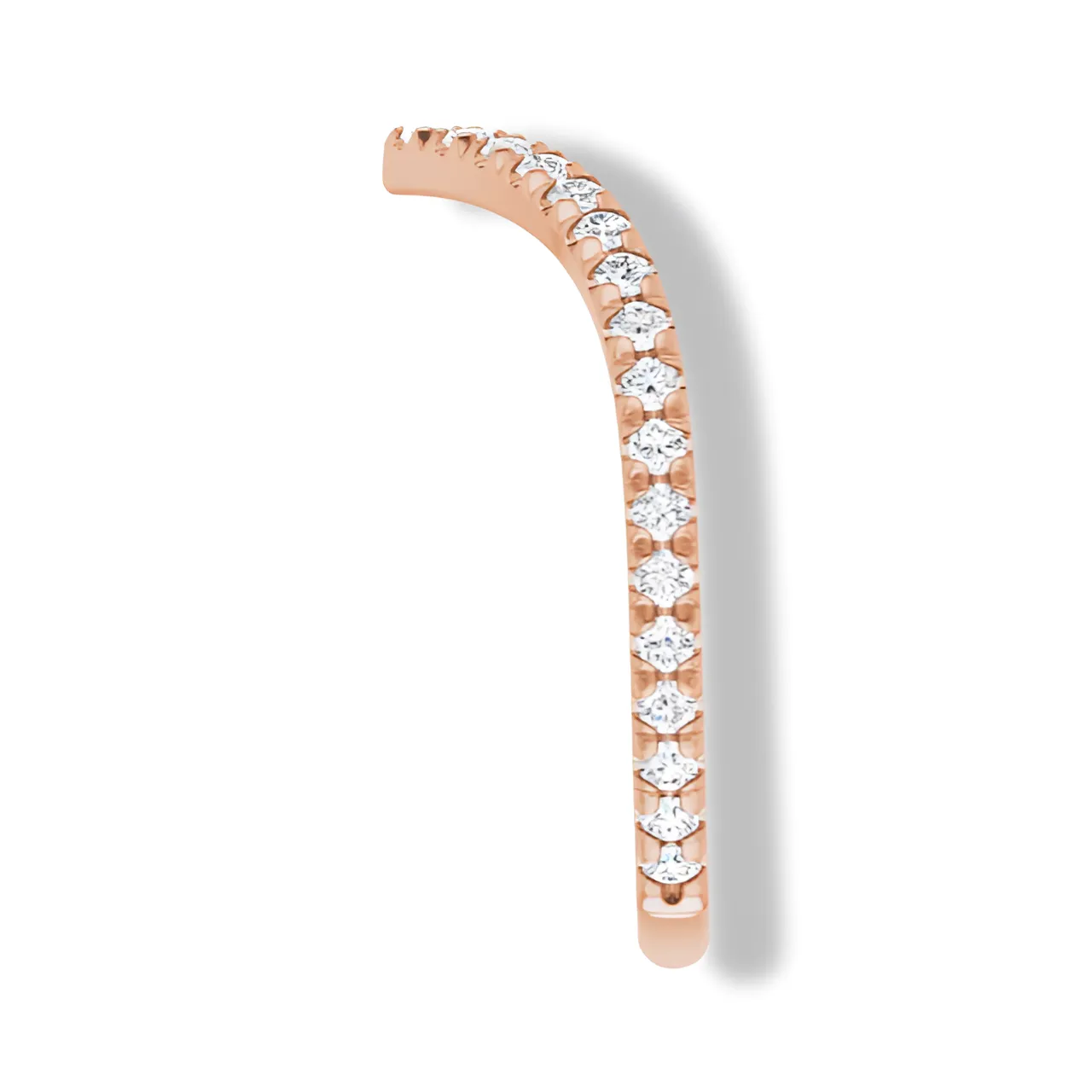 Round Diamond V Shape Contour Band