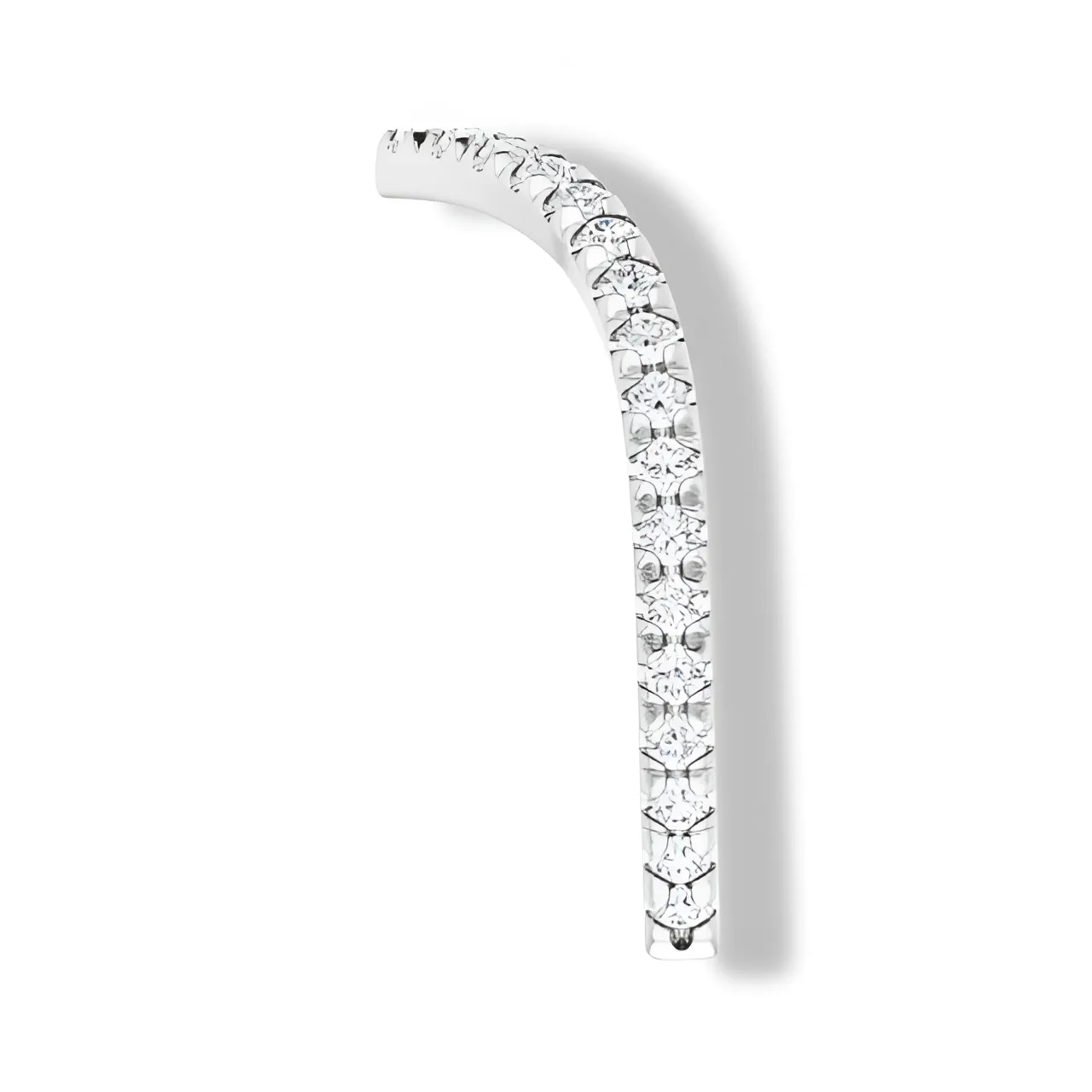 Round Diamond V Shape Contour Band
