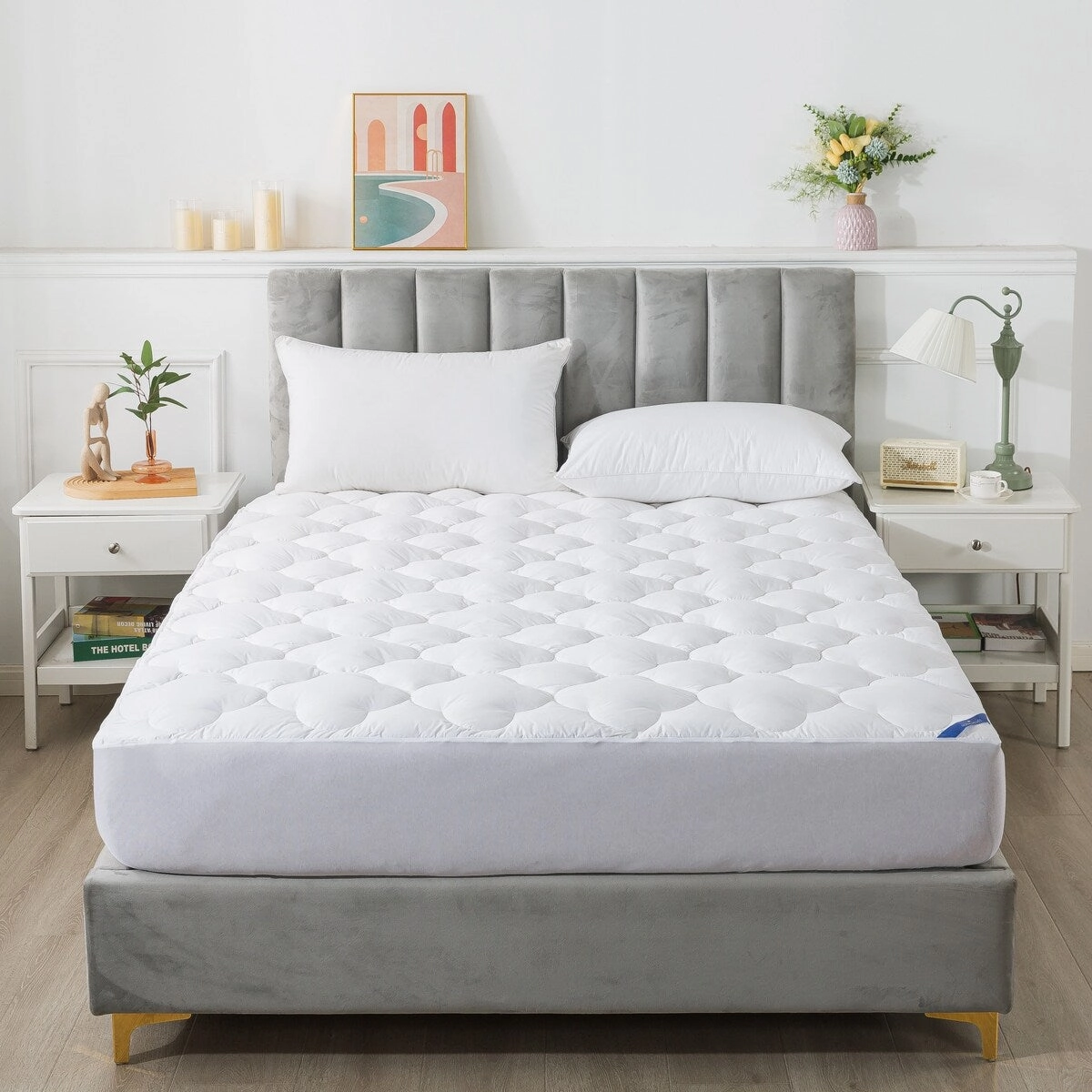 Royal Velvet European White Down Mattress Pad