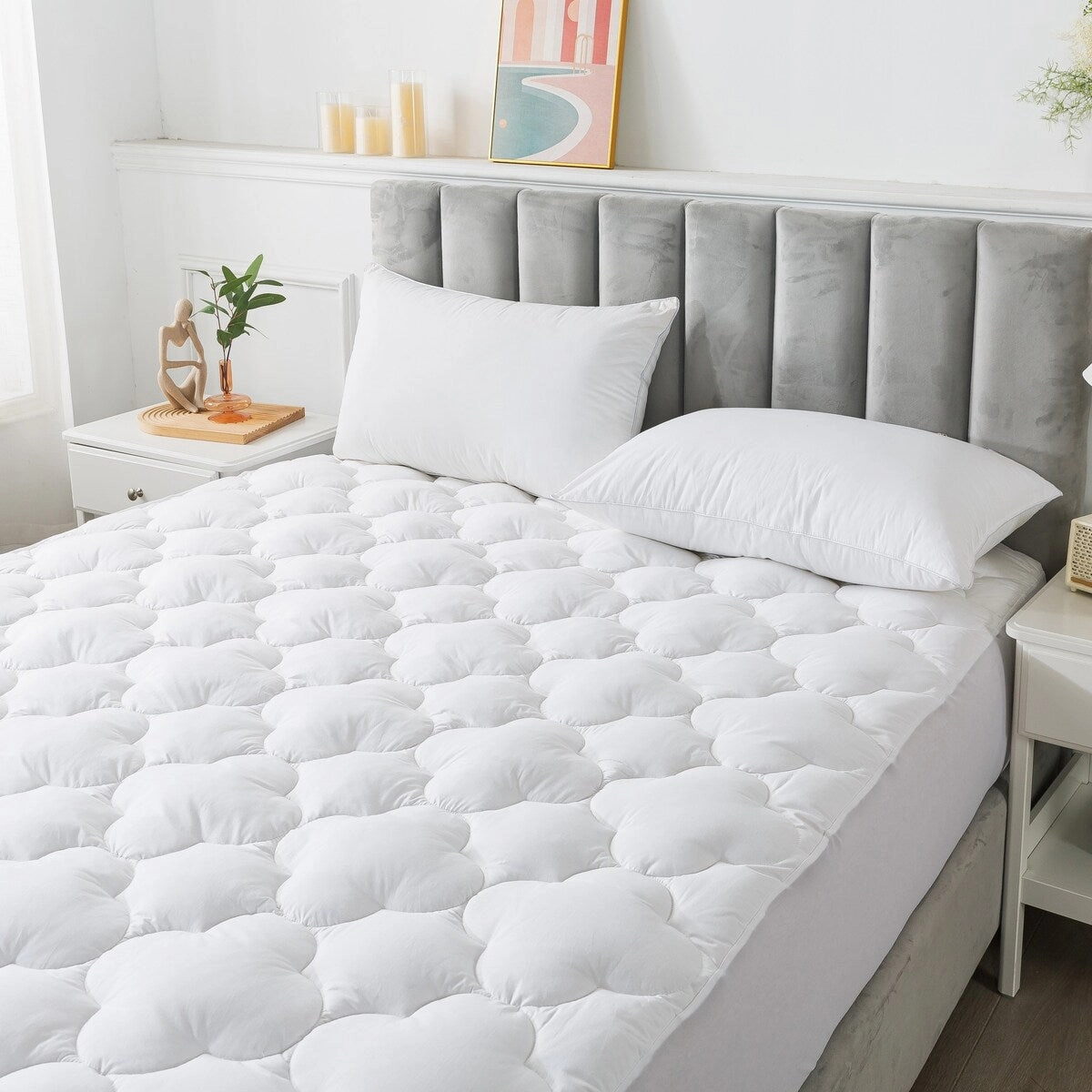 Royal Velvet European White Down Mattress Pad