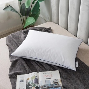 Royal Velvet White European Down and Nano Feather Pillow pillows,bed pillow,sleeping cushion