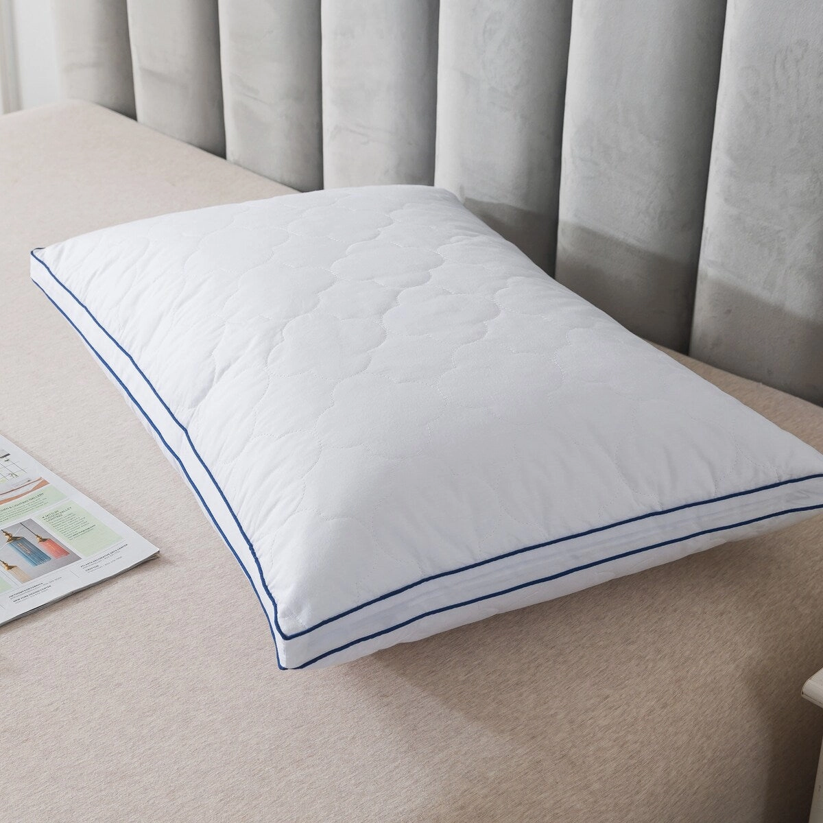Royal Velvet White European Down Blend Surround Pillow - 1-inch Gusset