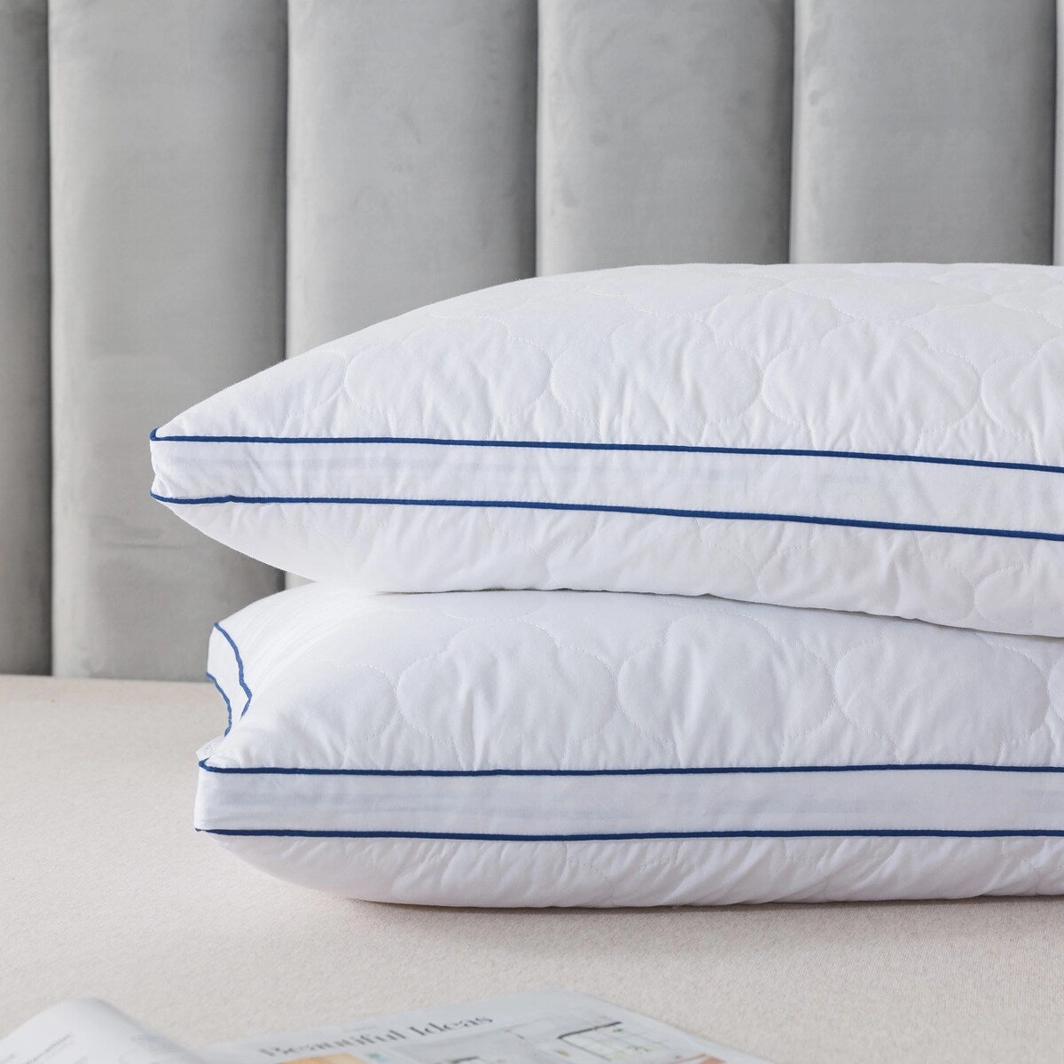 Royal Velvet White European Down Blend Surround Pillow - 1-inch Gusset
