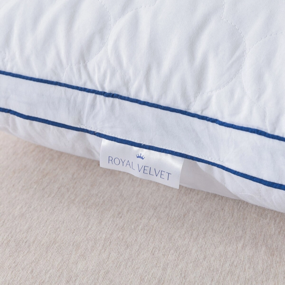 Royal Velvet White European Down Blend Surround Pillow - 1-inch Gusset