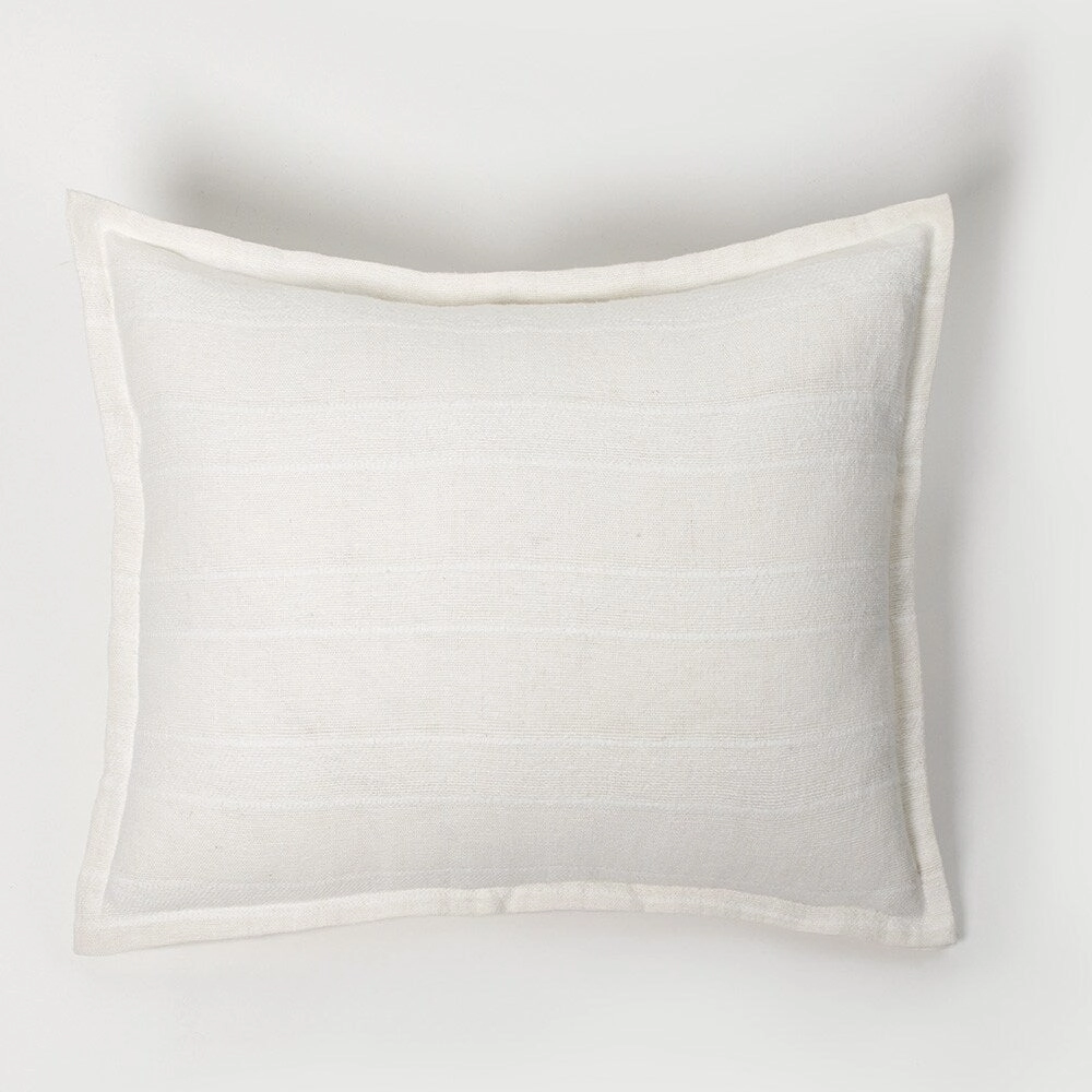 Rugby Sham, White, Standard