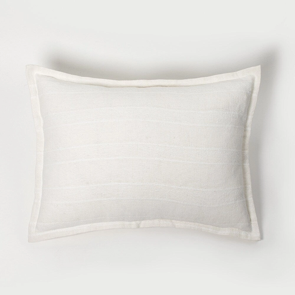 Rugby Sham, White, Standard pillowcases,cotton pillow covers,bed linen