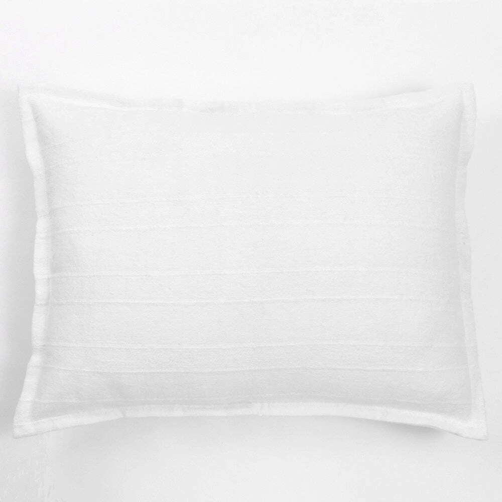 Rugby Sham, White, Standard