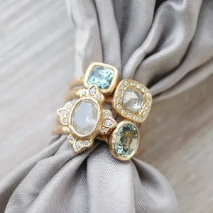 Rustic Canadian Diamond Cushion Halo