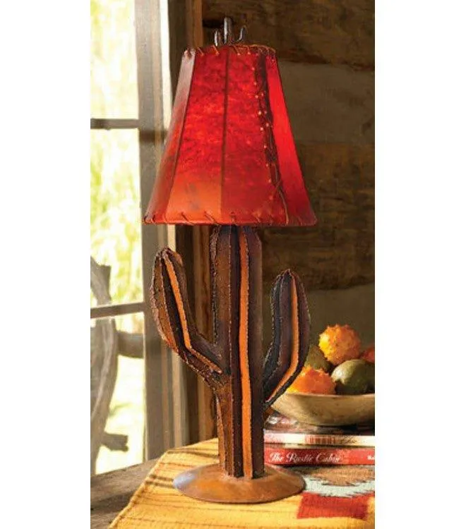 Rustic Iron Saguaro Table Lamp mattress topper, bed base