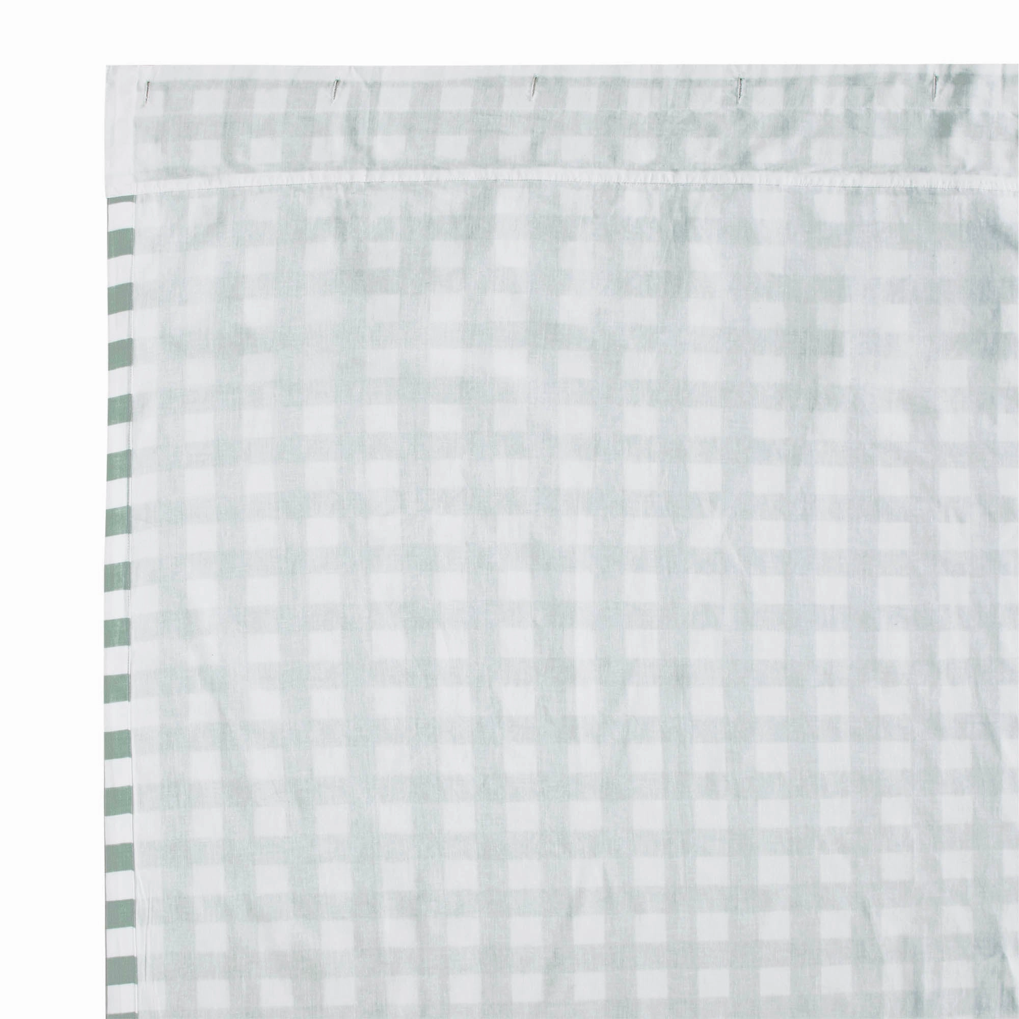 Sage Ann Buffalo Check Ruffled Shower Curtain