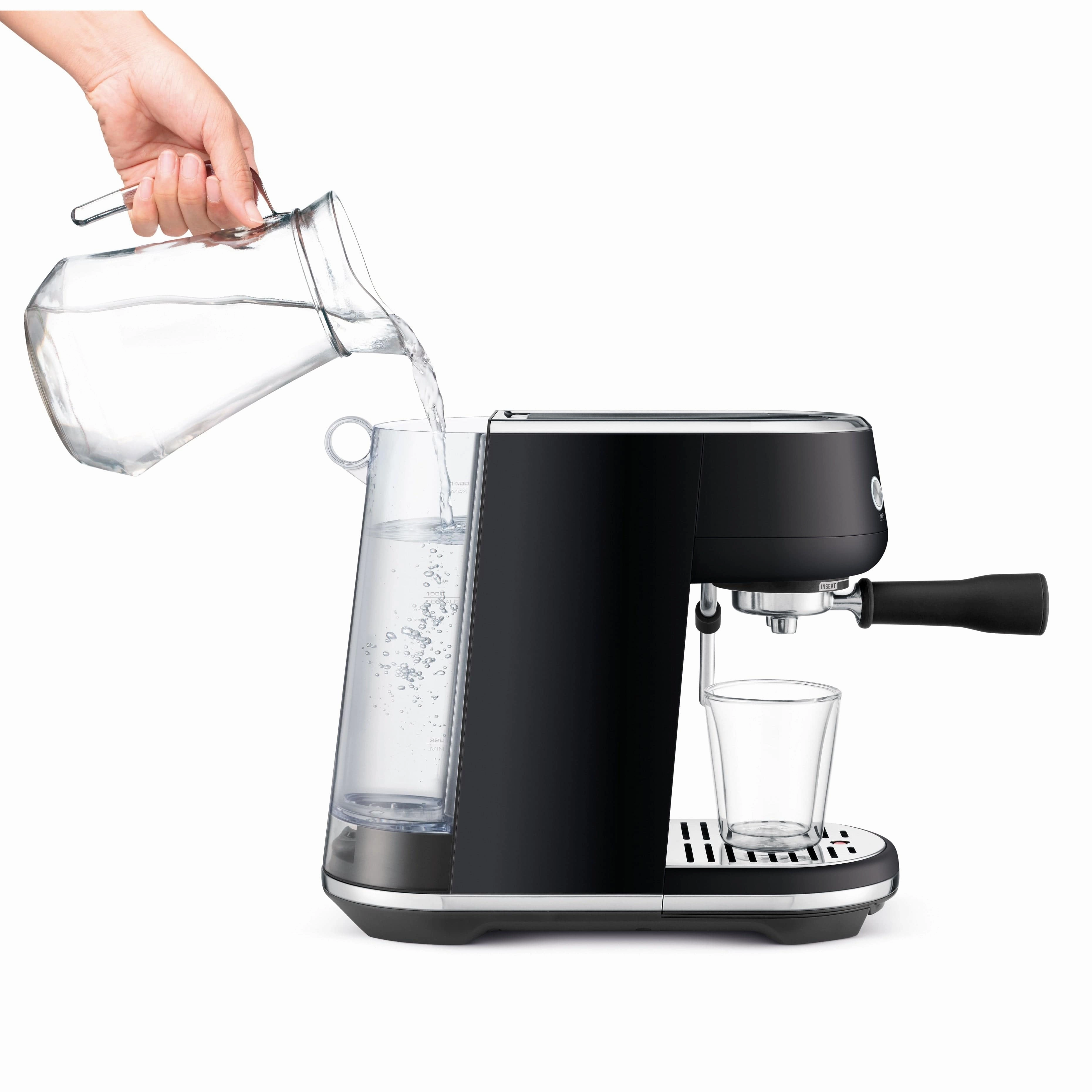 Sage the Bambino Coffee Machine In Black Truffle