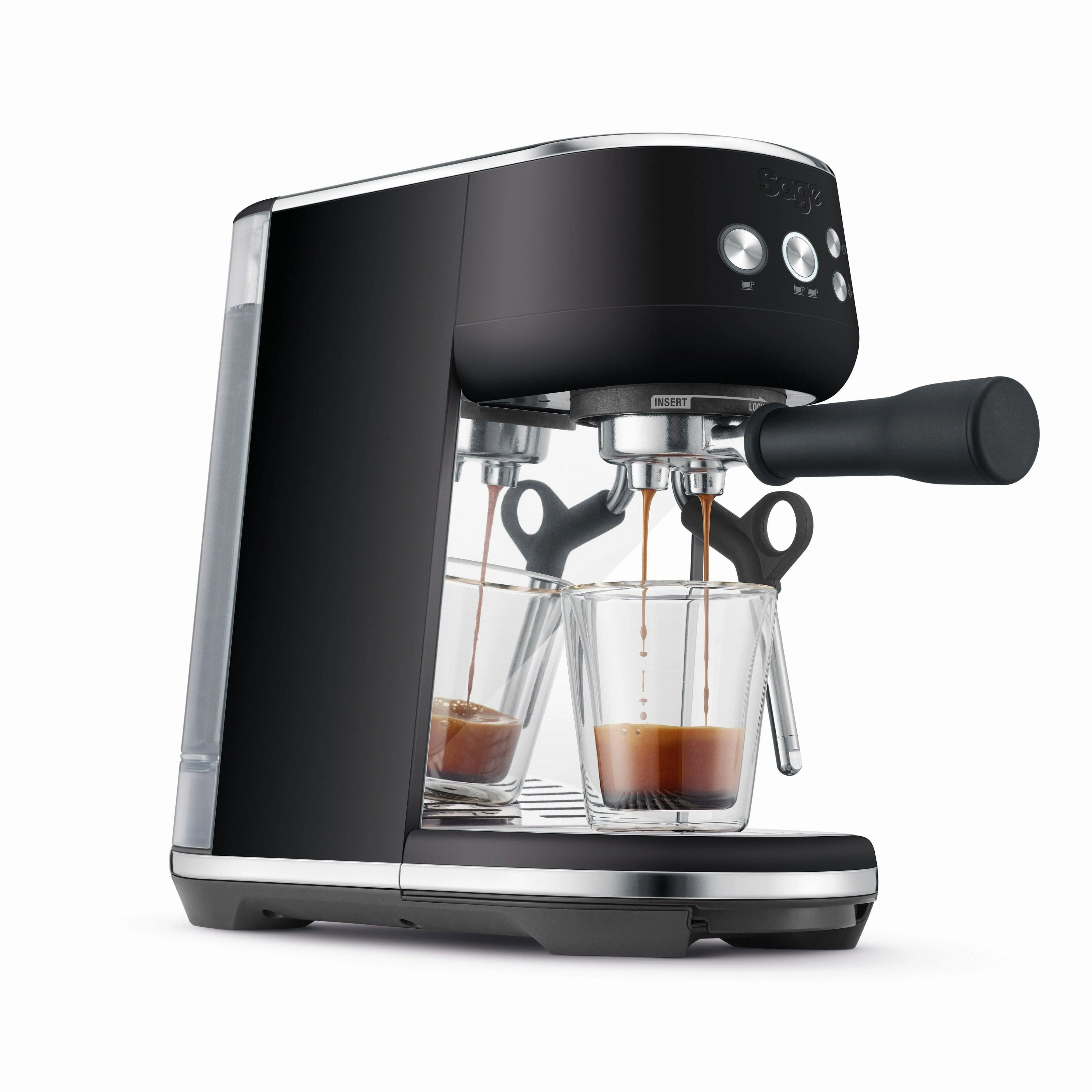 Sage the Bambino Coffee Machine In Black Truffle
