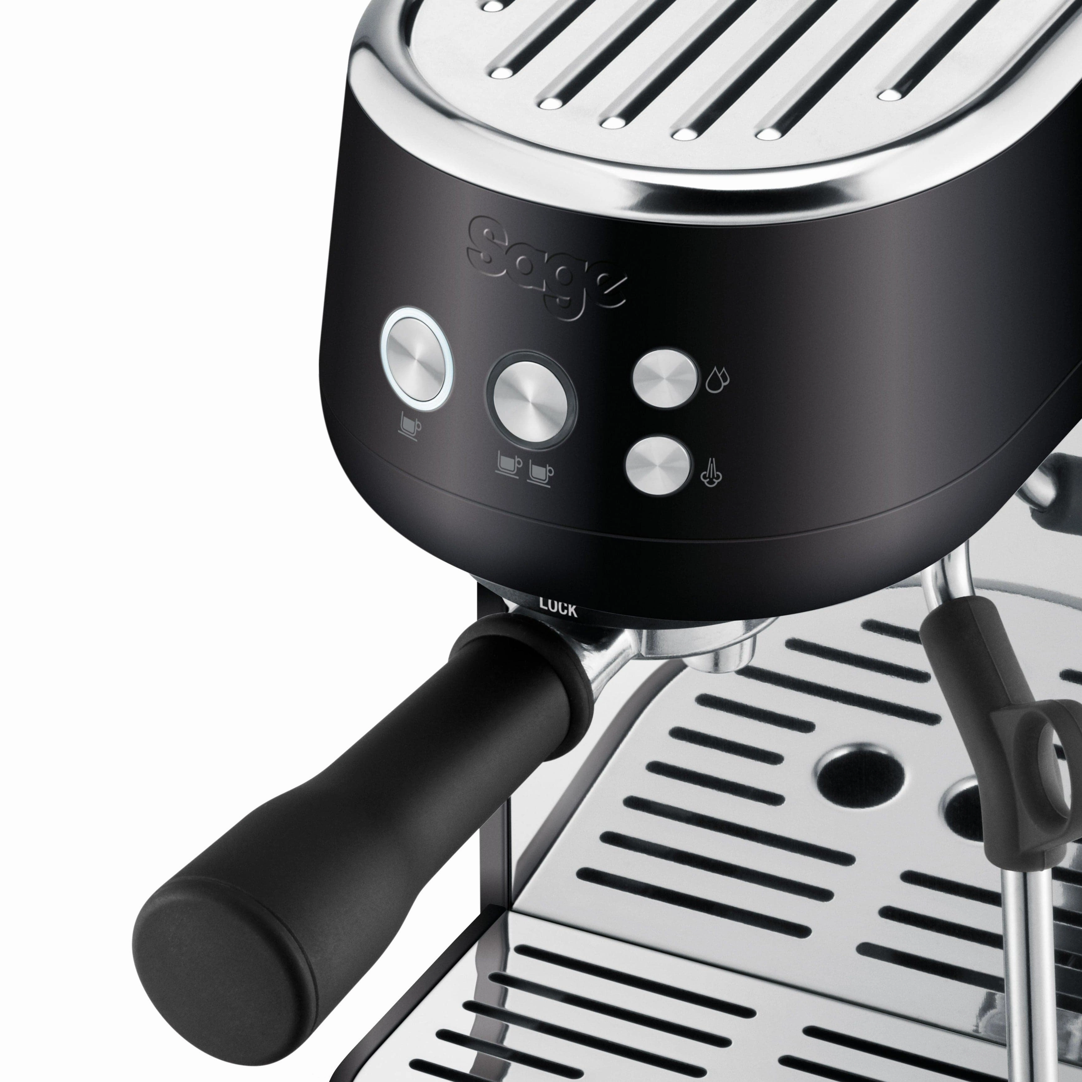 Sage the Bambino Coffee Machine In Black Truffle