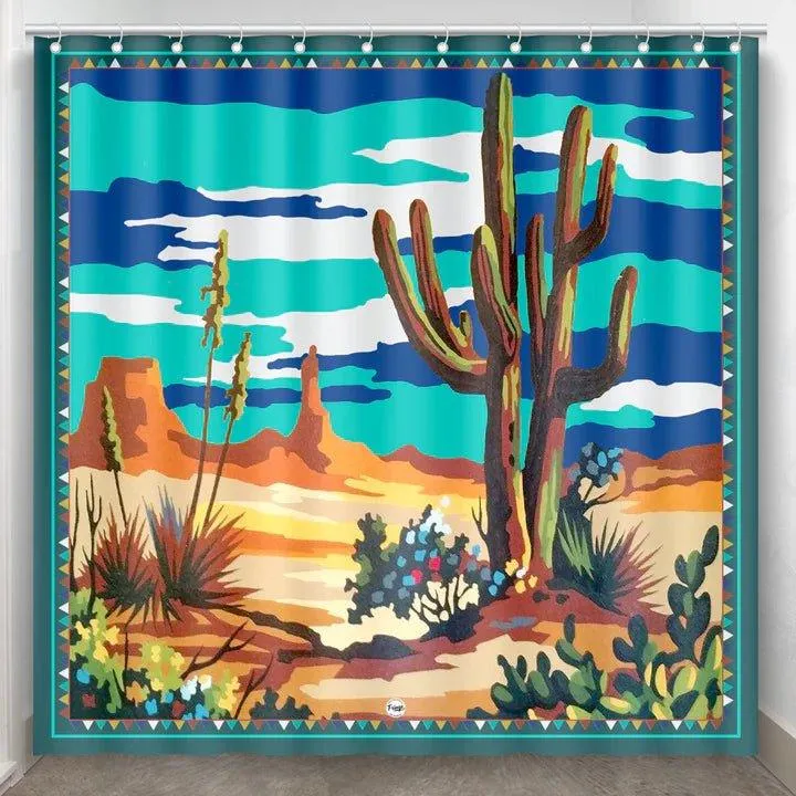 Saguaro Desert Shower Curtain