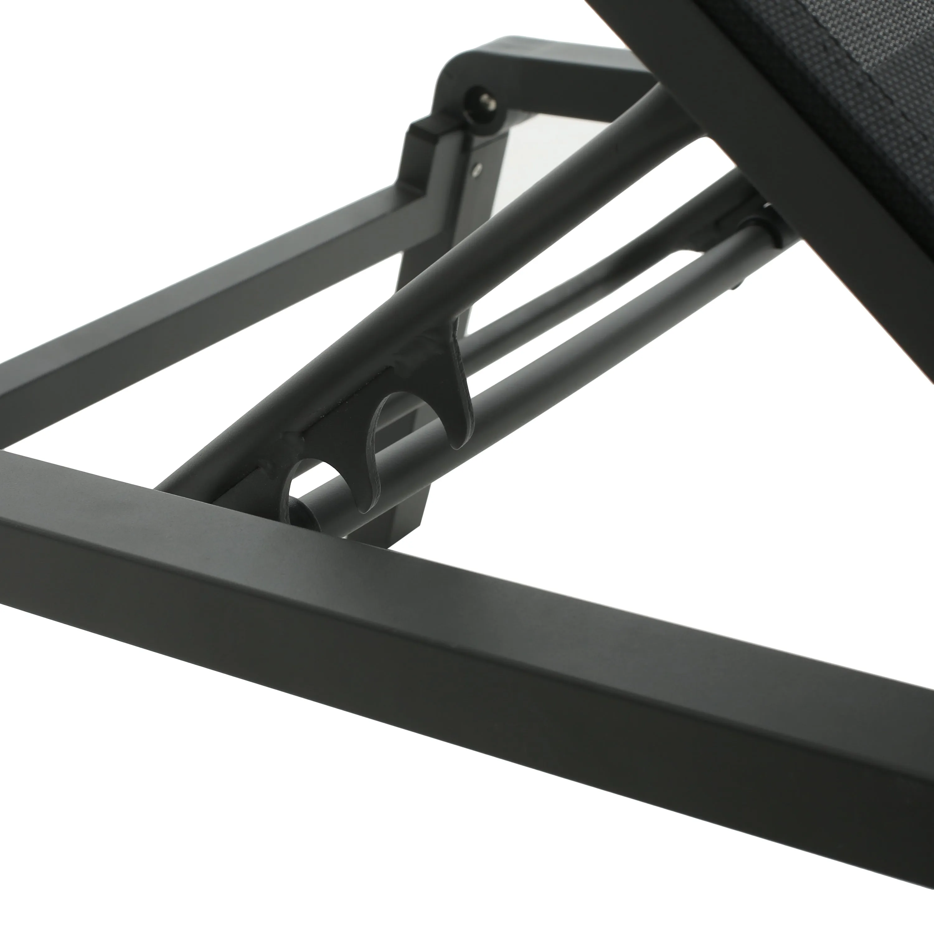 Salalh Outdoor Aluminum Folding Chaise Lounge, Set of 2