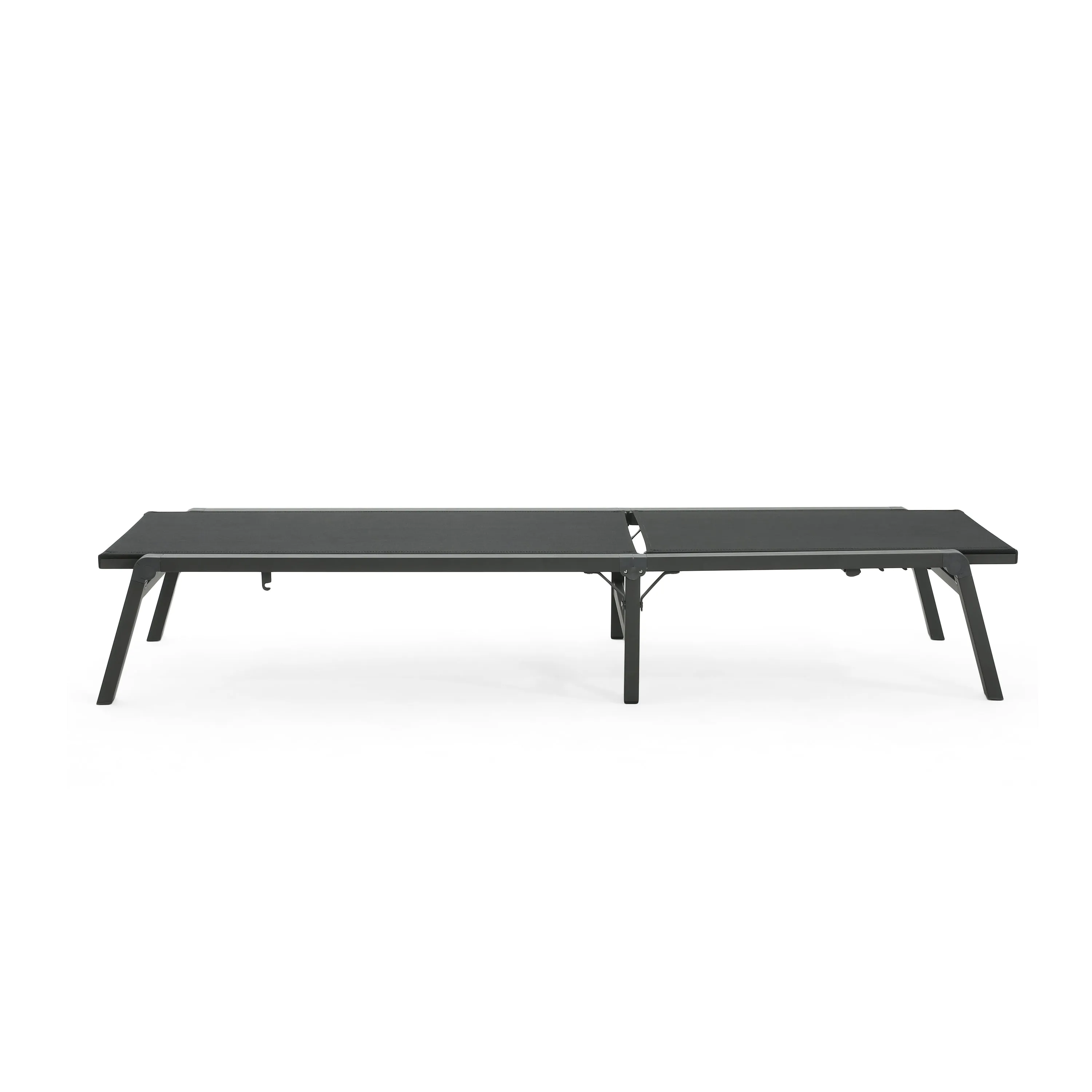 Salalh Outdoor Aluminum Folding Chaise Lounge, Set of 2