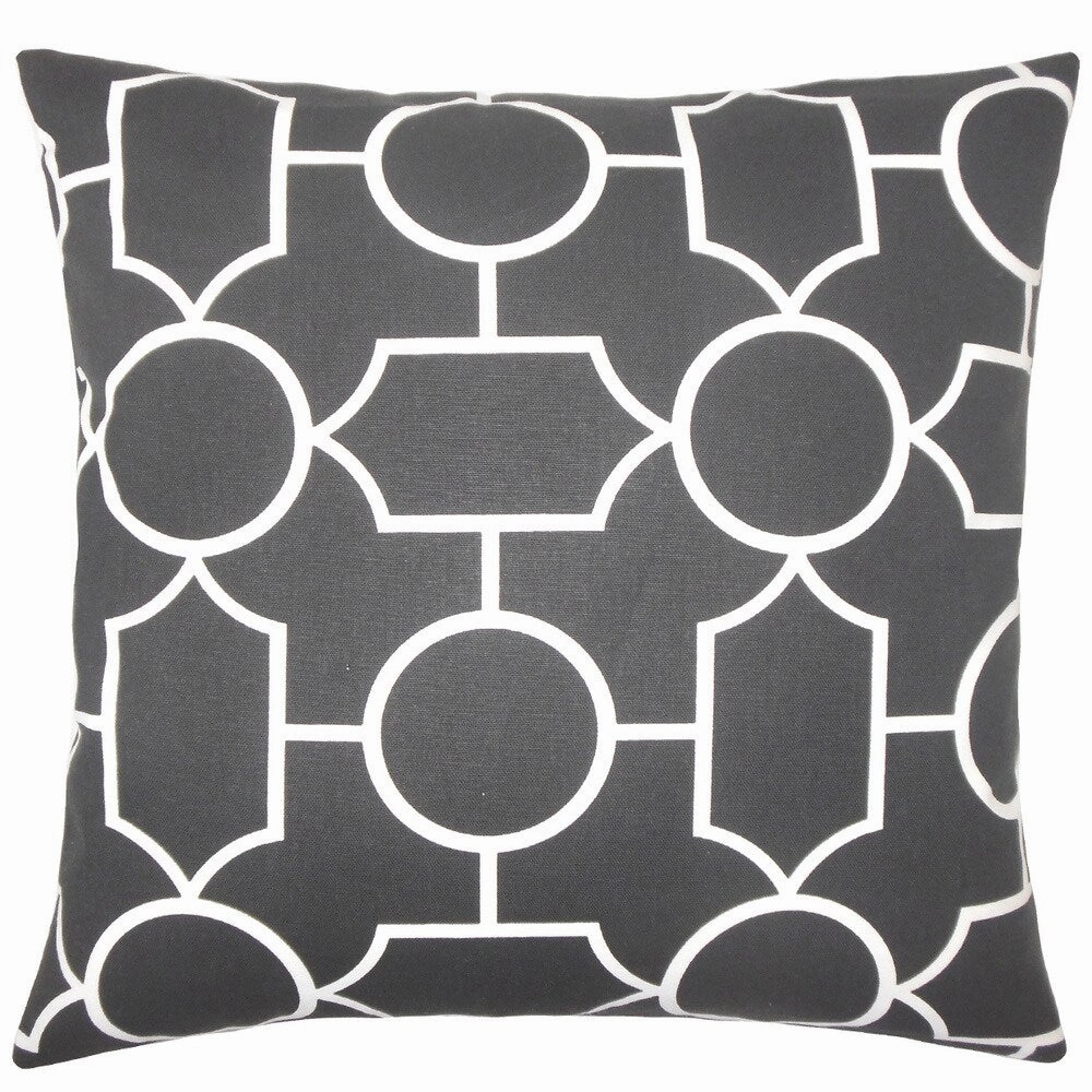 Samoset Geometric Euro Sham Ebony pillowcases,cotton pillow covers,bed linen