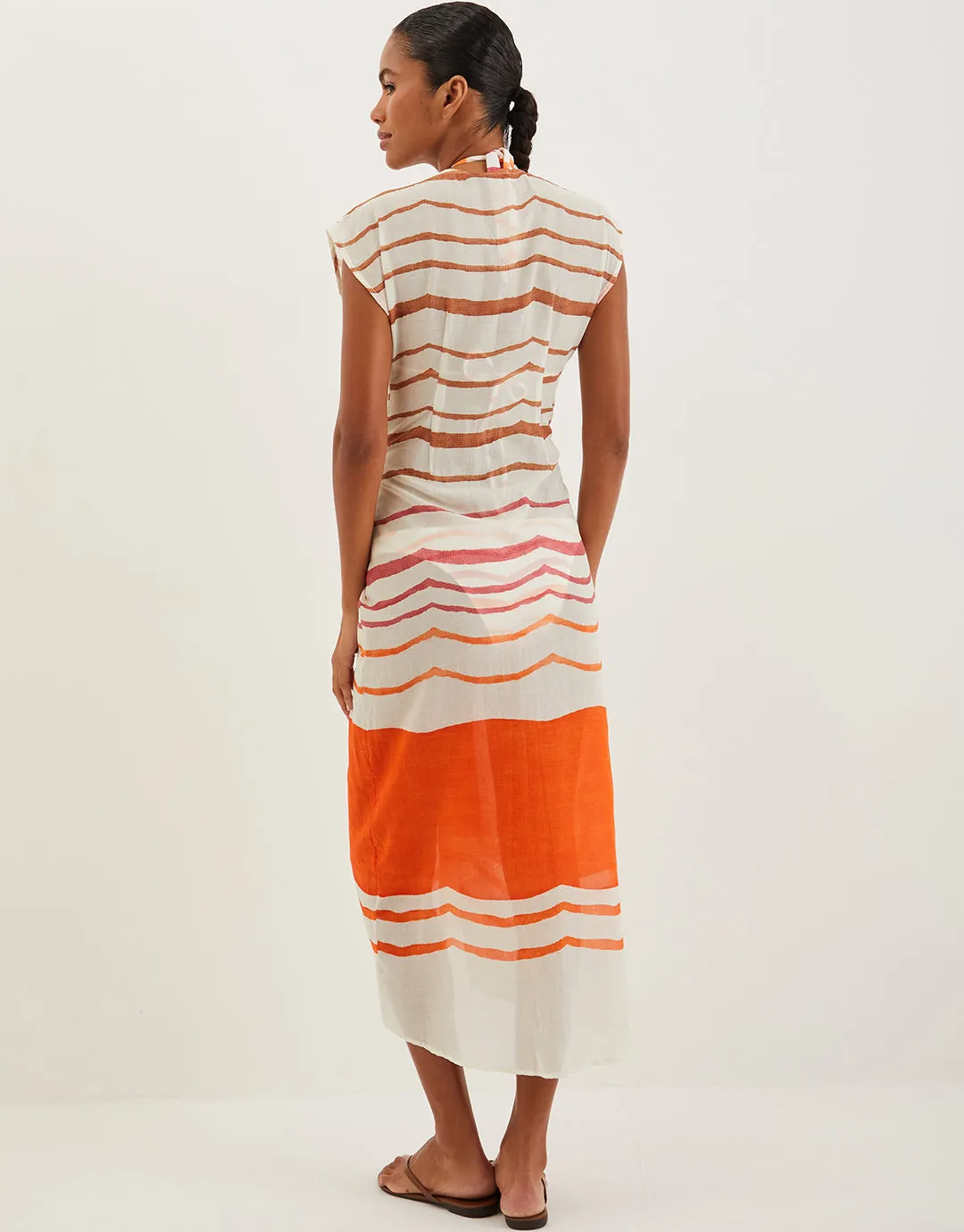 Sandstone Sasha Long Cover Up - Print