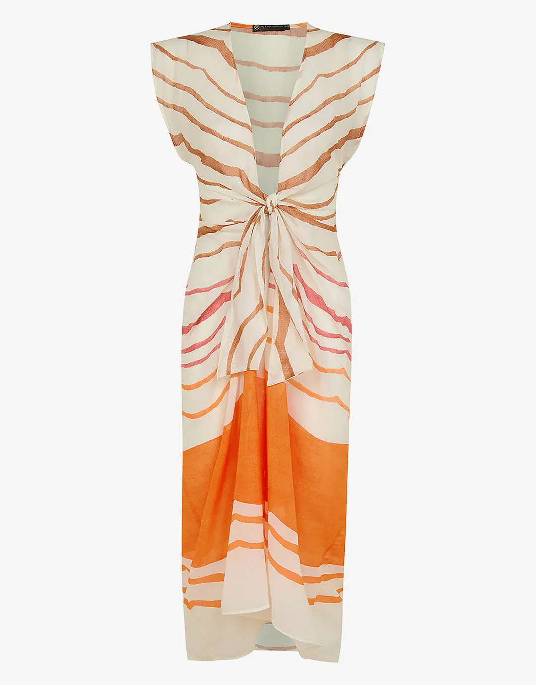 Sandstone Sasha Long Cover Up - Print