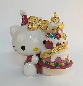 Sanrio Hello Kitty Happy 50th Anniversary Cake Figurine Decorative Mirror,Home Decor Mirror