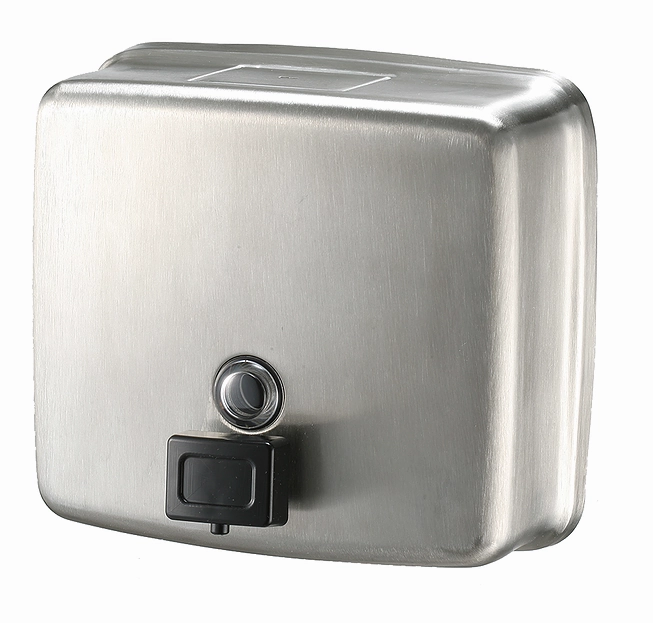 Satin S'Steel Soap Dispenser 1.2L Black Valve Shower Curtain,Bath Curtain