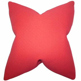 Schuyler Solid Euro Sham Red pillowcases,cotton pillow covers,bed linen