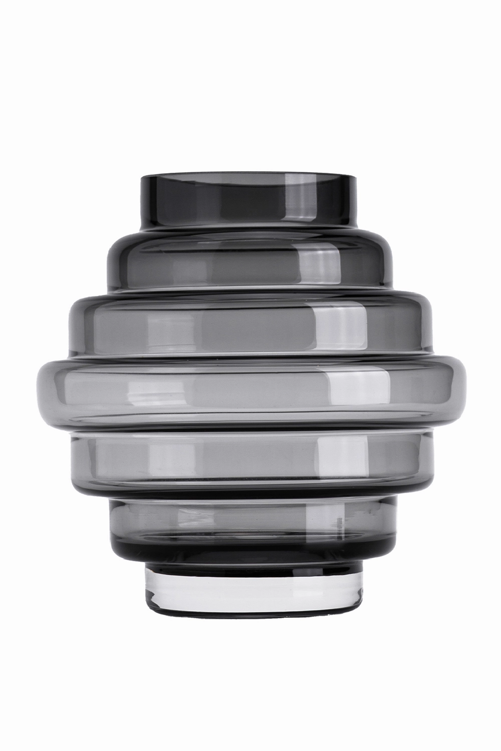 Sculptural Gray Glass Vase | Liang & Eimil Selba Vase,Glass Vase