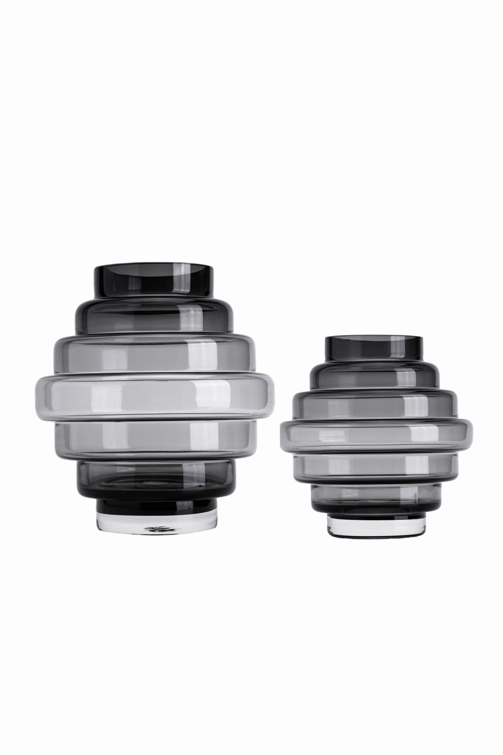 Sculptural Gray Glass Vase | Liang & Eimil Selba