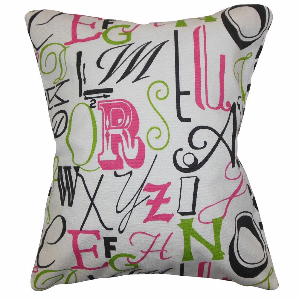 Scyler Typography Pink Chartreuse pillowcases,cotton pillow covers,bed linen