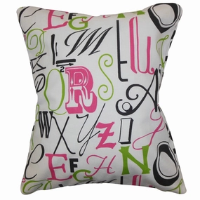Scyler Typography Pink Chartreuse pillowcases,cotton pillow covers,bed linen