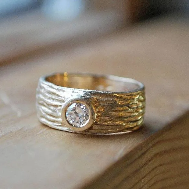 Sea Sand Diamond Ring