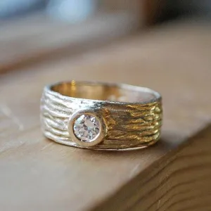 Sea Sand Diamond Ring