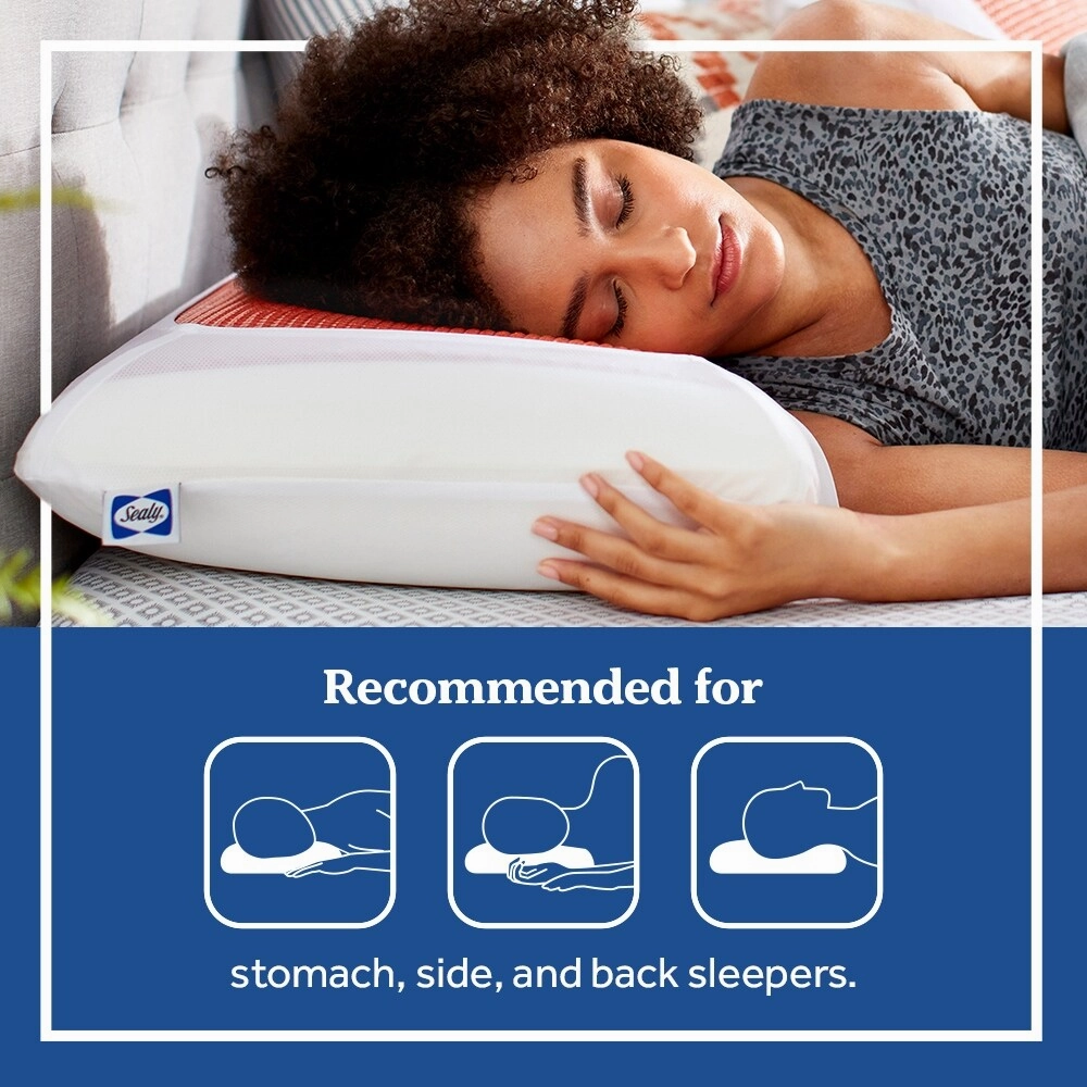 Sealy Essentials Copperchill Gel Memory Foam Pillow