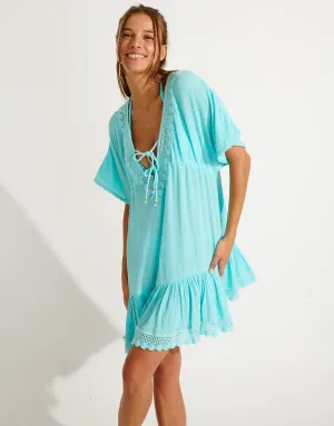 Seatime Avelle Beach Dress - Turquoise