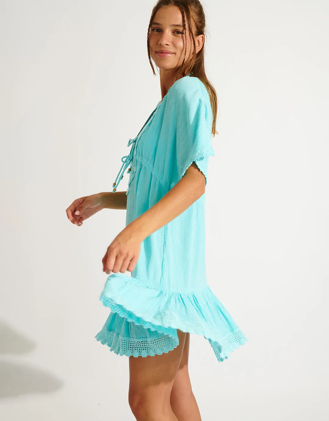 Seatime Avelle Beach Dress - Turquoise